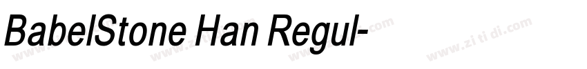 BabelStone Han Regul字体转换